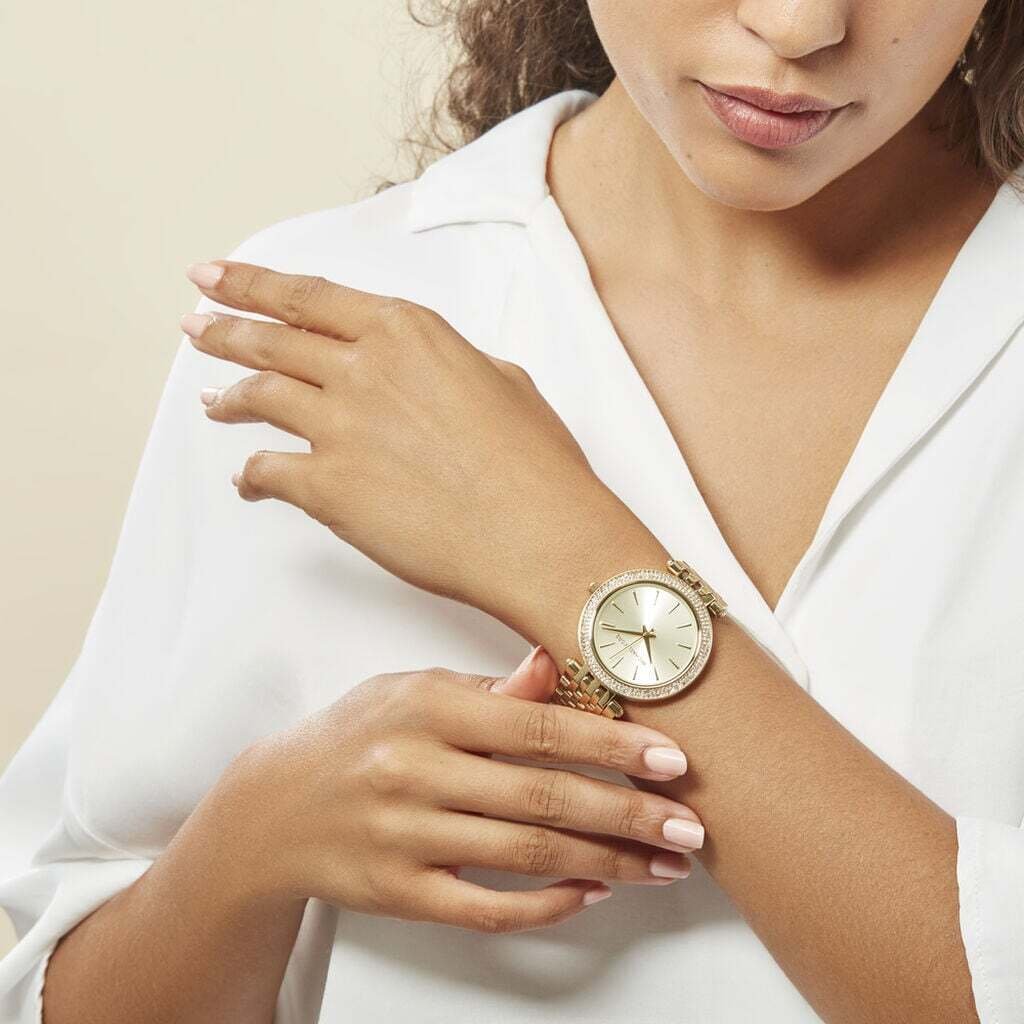 Montre Femme Darci MK3191 – Cadran Champagne & Bracelet Doré – Montre homme au Maroc | Montre Femme au Maroc Idée Cadeau pour toutes les occasions – Montre24.ma Montre Femme Darci MK3191 – Cadran Champagne & Bracelet Doré – Image 4