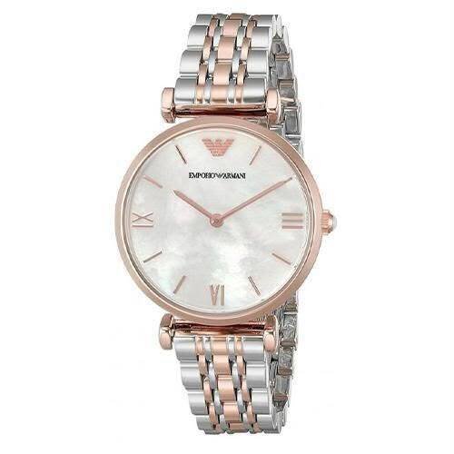 Montre Femme Gianni T-Bar AR1683 – Cadran Nacré & Bracelet Bicolore