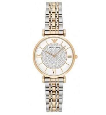 Montre Femme Gianni T-Bar AR8031 – Cadran Nacré & Bracelet Bicolore