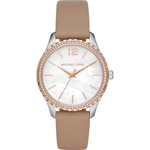 Montre Femme Layton MK2910 – Cadran Nacré & Bracelet Cuir Marron