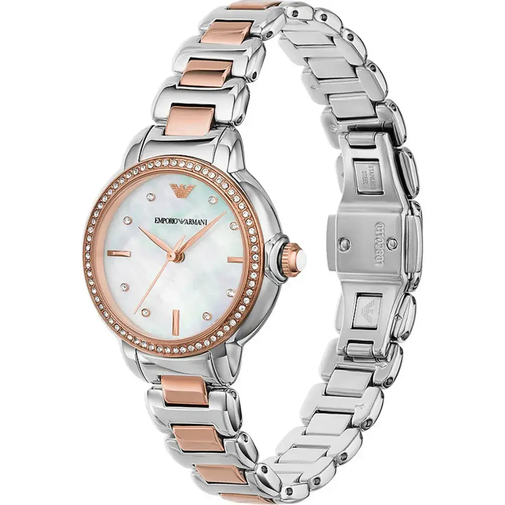 Montre Femme Mia AR11569 – Cadran Nacré & Bracelet Bicolore – Montre homme au Maroc | Montre Femme au Maroc Idée Cadeau pour toutes les occasions – Montre24.ma Montre Femme Mia AR11569 – Cadran Nacré & Bracelet Bicolore – Image 4