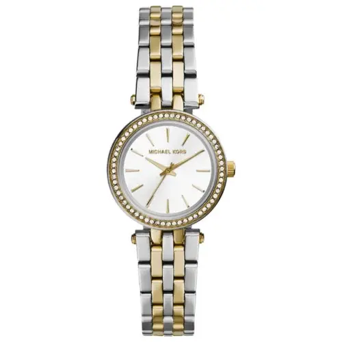 Montre Femme Mini Darci MK3323 – Cadran Argenté & Bracelet Bicolore