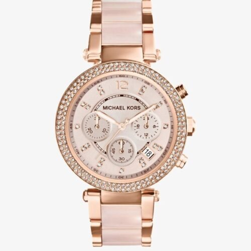 Montre Femme Parker MK5896 – Cadran Rose Gold & Bracelet Acétate