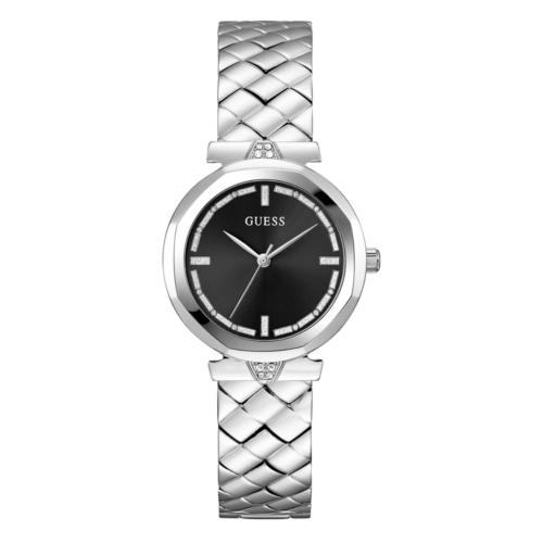 Montre Femme Rumour GW0613L1 – Cadran Noir & Bracelet Argenté