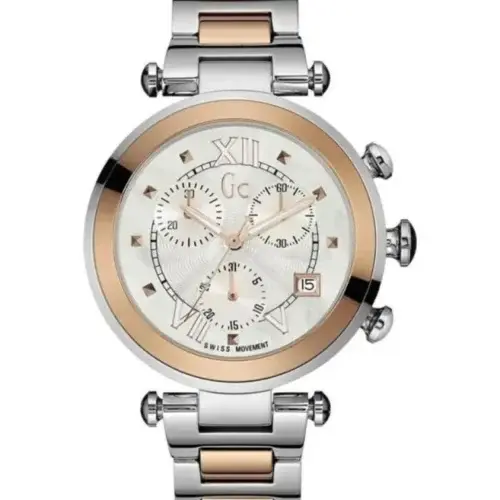 Montre Femme Y05002M1 – Cadran Blanc & Bracelet Bicolore