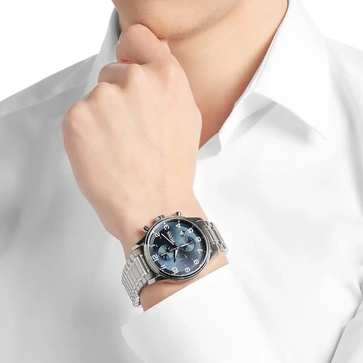 Montre Homme Aeroliner 1513183 – Cadran Bleu & Bracelet Acier – Montre homme au Maroc | Montre Femme au Maroc Idée Cadeau pour toutes les occasions – Montre24.ma Montre Homme Aeroliner 1513183 – Cadran Bleu & Bracelet Acier – Image 3