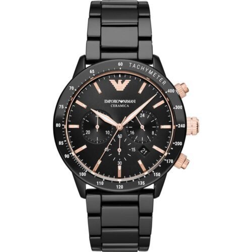 Montre Homme Ceramica AR70002 – Cadran Noir & Bracelet Céramique