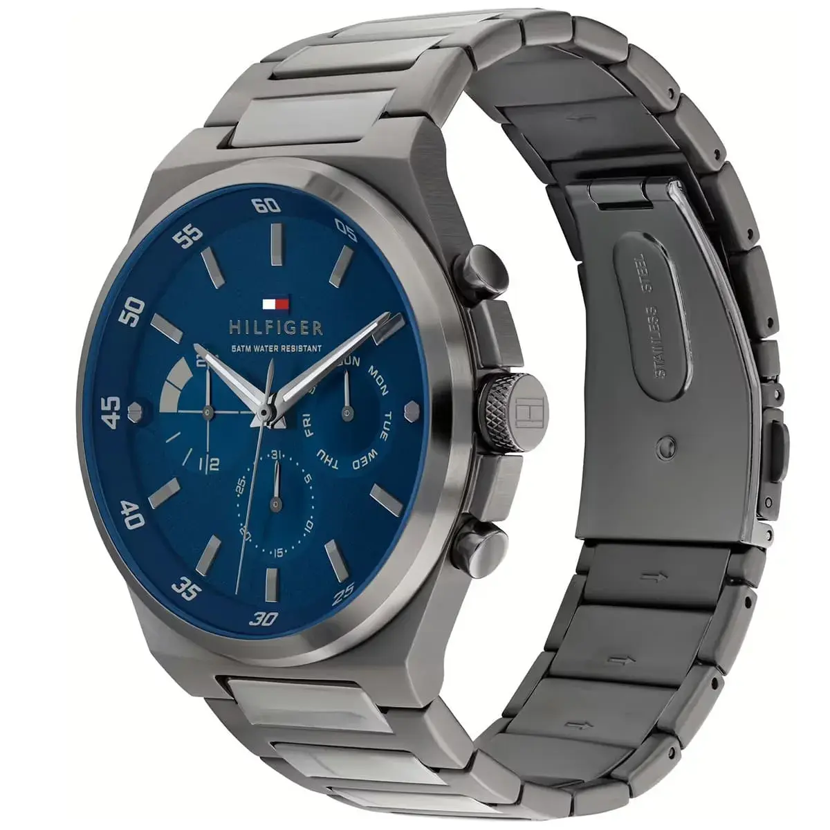 Montre Homme Dexter 1792089 – Cadran Bleu & Bracelet Acier Gris – Montre homme au Maroc | Montre Femme au Maroc Idée Cadeau pour toutes les occasions – Montre24.ma Montre Homme Dexter 1792089 – Cadran Bleu & Bracelet Acier Gris – Image 5