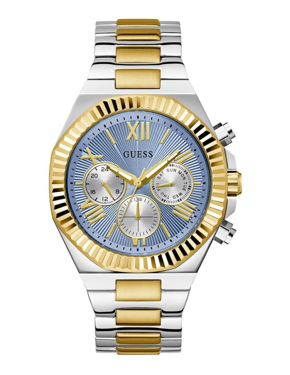 Montre Homme Equity GW0703G3 – Cadran Bleu & Bracelet Bicolore – Montre homme au Maroc | Montre Femme au Maroc Idée Cadeau pour toutes les occasions – Montre24.ma Montre Homme Equity GW0703G3 – Cadran Bleu & Bracelet Bicolore