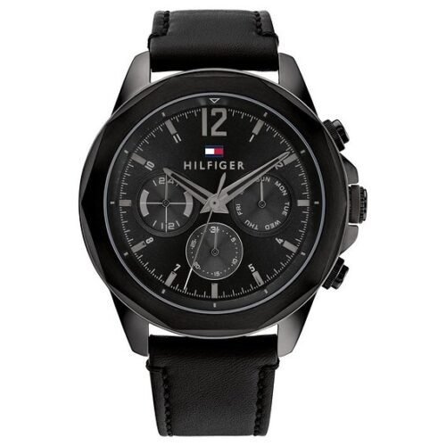 Montre Homme Lars 1792062 – Cadran Noir & Bracelet Cuir