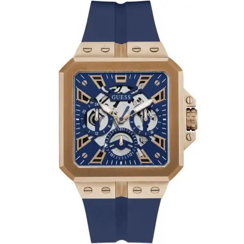 Montre Homme Leo GW0637G3 – Cadran Bleu & Bracelet Silicone