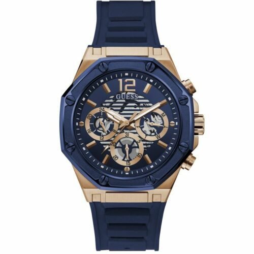 Montre Homme Momentum GW0263G2 – Cadran Bleu & Bracelet Silicone