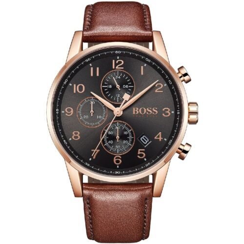 Montre Homme Navigator 1513496 – Cadran Gris & Bracelet Cuir Marron