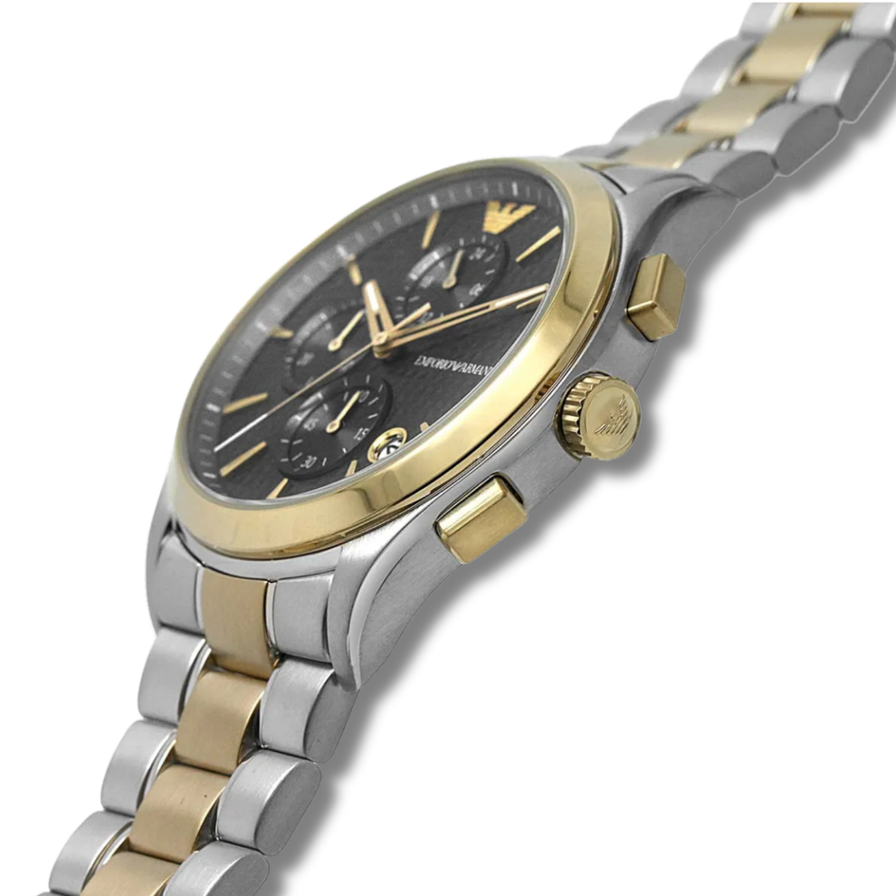 Montre Homme Paolo AR11527 – Cadran Gris & Bracelet Acier Bicolore – Idée Cadeau Montre homme au Maroc | Montre Femme au Maroc pour toutes les occasions – Montre24.ma Montre Homme Paolo AR11527 – Cadran Gris & Bracelet Acier Bicolore – Image 2