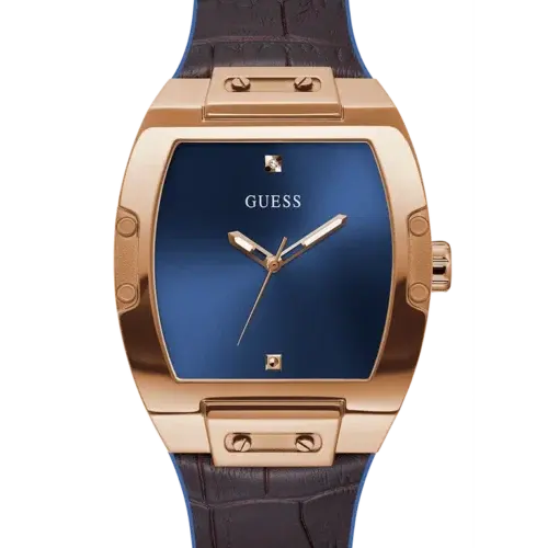 Montre Homme Phoenix GW0386G2 – Cadran Bleu & Bracelet Cuir Marron