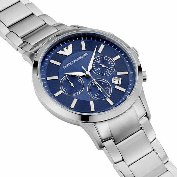 Montre Homme Renato AR2448 – Cadran Bleu & Bracelet Acier – Idée Cadeau Montre homme au Maroc | Montre Femme au Maroc pour toutes les occasions – Montre24.ma Montre Homme Renato AR2448 – Cadran Bleu & Bracelet Acier – Image 4