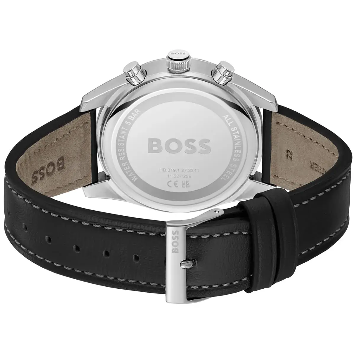 Montre Homme Skytraveller 1514147 – Cadran Argenté & Bracelet Cuir Noir – Montre homme au Maroc | Montre Femme au Maroc Idée Cadeau pour toutes les occasions – Montre24.ma Montre Homme Skytraveller 1514147 – Cadran Argenté & Bracelet Cuir Noir – Image 3