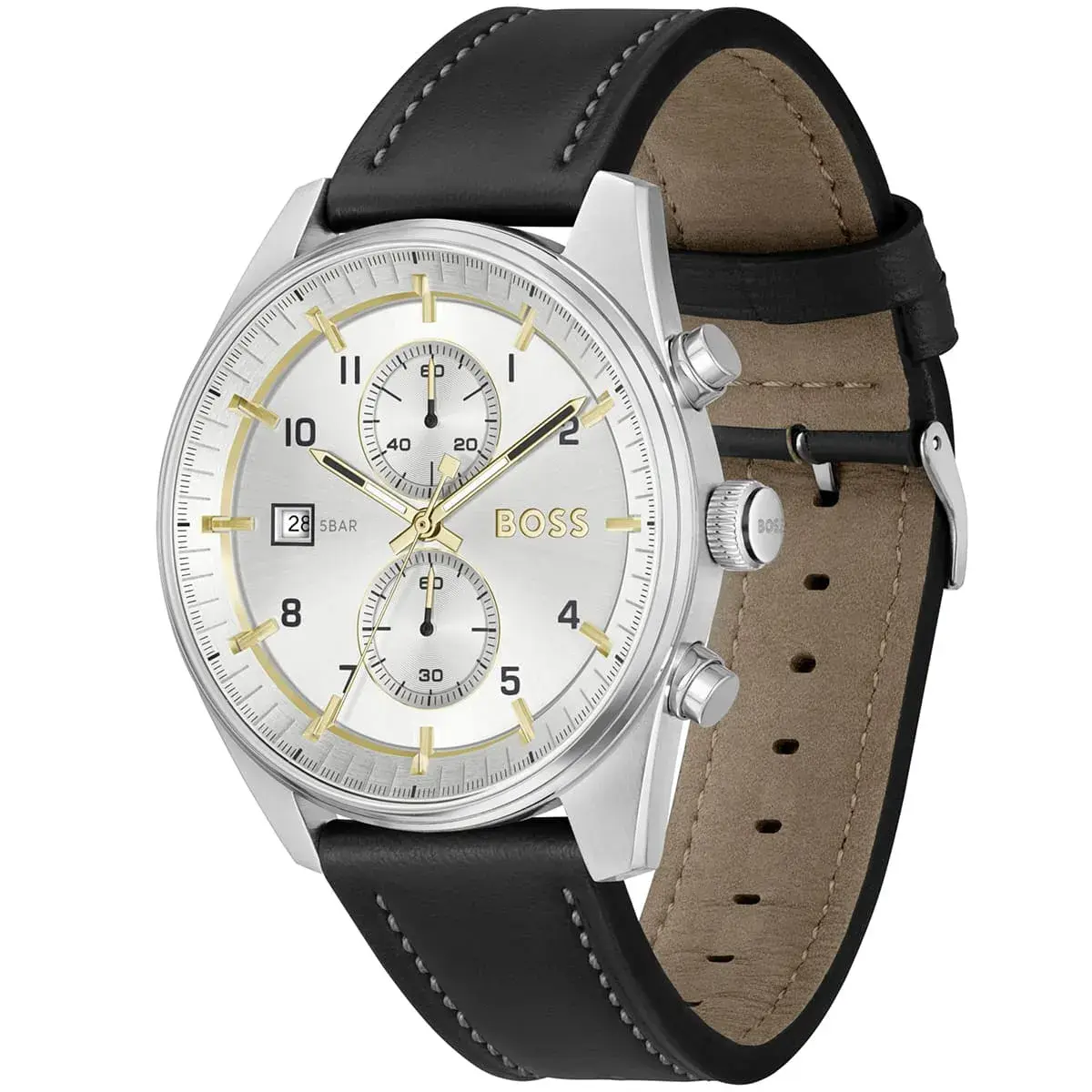 Montre Homme Skytraveller 1514147 – Cadran Argenté & Bracelet Cuir Noir – Montre homme au Maroc | Montre Femme au Maroc Idée Cadeau pour toutes les occasions – Montre24.ma Montre Homme Skytraveller 1514147 – Cadran Argenté & Bracelet Cuir Noir