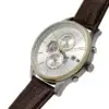 Montre Homme Weston 1710501 – Cadran Argenté & Bracelet Cuir Marron Montre homme au Maroc | Montre Femme au Maroc – Montre24.ma